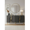Hanah Home Komoda Meyra 150, Anthracit-zlatna