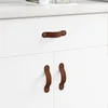 Ručke za ormariće 2 pcs Smeđa 140 x 25 x 2,3 mm PU