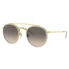 Ray-Ban Naočare za sunce 0RB3647N 923632 51 Round Double Bridge, Zlatne