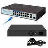 slomart extralink virtus v3 | stikalo poe | 16x 100mb/s poe/poe+, 2x gigabit rj45 + 1x sfp, 150w