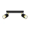 Sollux SL.1070 - Spot svetlo NERO 2xGU10/40W/230V crna/zlatna