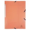 Exacompta Pastel PP mape z gumico A4 - koralna barva