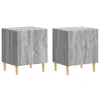 Noćni ormarić 2 pcs Siva Sonoma 43 x 34,5 x 50 cm