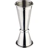 APS dvojna koktajl mera, srebrna, /-/ 2,5 + 5, 110 mm, premer: 40 mm