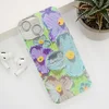 Maska Painting Flower za iPhone 15 plava