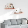 Polica na zidu 2 pcs Crvena 90 x 23,5 x 4 cm Konstruirano drvo