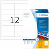 Herma Etikete nepoderive 97X42,3 A4/12 1/25 bela ( 02H4692 )