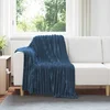 Pokrivači za bacanje 6 pcs Mornarsko plava 150 x 130 cm Runo
