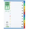 Pregradni karton a4 10-delni levia pvc 009401