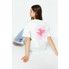 Trendyol Premium Ecru 100% Cotton Back Printed Relaxed/Wide Relaxed Cut Knitted T-Shirt