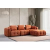 ATELIER DEL SOFA Amaris 3 Seater With Pouffe Orange ugaona sofa
