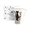 Elegantna velika porcelanasta skodelica, kolekcija Mačke, 400 ml, kot darilo