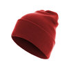 Basic Flap Long Version Beanie Red