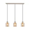 Brilliant - Luster na sajli LYSKA 3xE27/20W/230V krem/bež zadimljeno