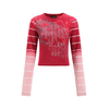 Ed Hardy Majica roza/rdeča/bela