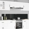 Kuhinjski zid 2 pcs Crna 110 x 40 cm Staklo otporno na udarce