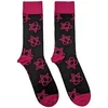 HIM Mini Pink Heartagrams Black 40-45 Nogavice
