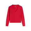Tommy Jeans Pulover ESSENTIAL rdeča