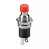Taster mini metalni 0.5A/250V crveni, fi=7mm