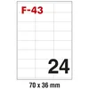 ETIKETE ILK 70X36MM PK100L FORNAX F-43