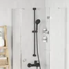 Držač za tuš Crna 101 cm Nehrđajući čelik