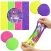 Tuban TUBAN Neonski mineralni prah za SLIME, drobci za modelirne mase, komplet 4 barve x 8 g