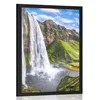Plakat slap Seljalandsfoss - 20x30 silver