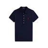 Polo Ralph Lauren Polo majica 211B18200005 Mornarsko modra Slim Fit