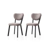 Hanah Home Set trpezarijskih stolica Beta 834 V2, 2 komada, Sivi