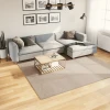 vidaXL Preproga s kratkimi vlakni mehka pralna peščena 240x240cm