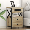 Noćni ormar s ladicama 2 pcs Sonoma hrast 40 x 31 x 60 cm