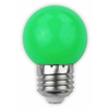 LED sijalka E27 G45 1W DECOR zelena