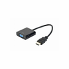 GEMBIRD HDMI to VGA adapter, HD15, M/F, 15cm, crni (A-HDMI-VGA-04)