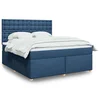 vidaXL vidaXL Box spring postelja z vzmetnico modra 180x200 cm blago, (21304381)