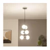 Brilagi - LED luster na sajli MILLA 6xG9/3W/230V crni hrom/bela