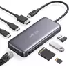 slomart Anker 555 PowerExpand 8-v-1 USB-C priklopna postaja - 85W PD, 4K HDMI, 10Gbps USB-C, USB-A, Ethernet, čitalnik kartic za MacBook