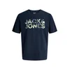 Jack & Jones Majica Ejeff Logo 12288536 Mornarsko modra Regular Fit