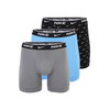 NIKE Underwear Boksarice svetlo modra/siva/črna