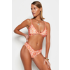 Trendyol etnični vzorčni trikotnik vezen bikini vrh