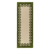 Zelen/v naravni barvi ročno tkan volnen tekač 80x230 cm Wiggle Wool – Flair Rugs
