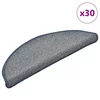 shumee vidaXL Podloge za stopnice 30 kosov svetlo siva in modra 56x17x3 cm