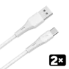 Kabl AVAX CB4301 2X / USB-A to USB-C / 18W / 1.5 m / White