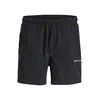 JACK & JONES Kratke kopalne hlače JPSTMAUI črna