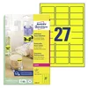 AVERY ZWECKFORM etikete L6004-25, 63,5 x 29,6 mm, 675 kom, Stick&Lift, neon rumene