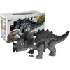 slomart Dinozaver LEAN TOYS Triceratops na baterije, siv