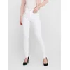 ONLY Kavbojke BLUSH MID ANKLE WHITE, bela