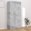 Ormar siva boja betona 90 x 52 x 200 cm od konstruiranog drva