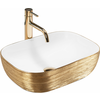 Umivalnik na podstavku Rea Belinda White GOLD BRUSH