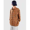 Rivvia Projects Plaid Off Track Shirt orange
