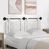 vidaXL Visoki naslon za glavo Bela 130 x 55 x 5 cm Umjetno usnje